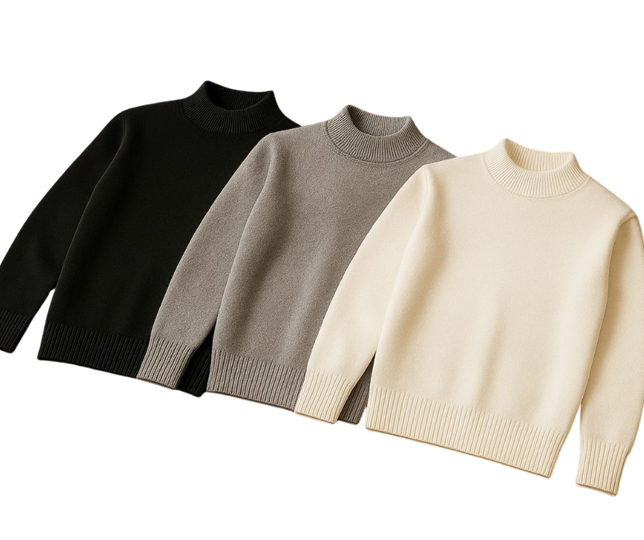 Men’s Half Turtleneck Bundle (3 Pieces)