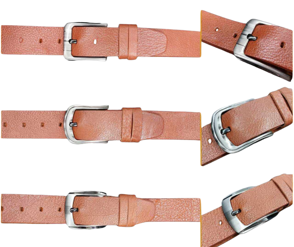 Classic Genuine Leather Belt Set (3 Pieces)
