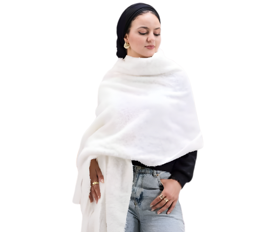 Luxury winter mohair shawl - W32