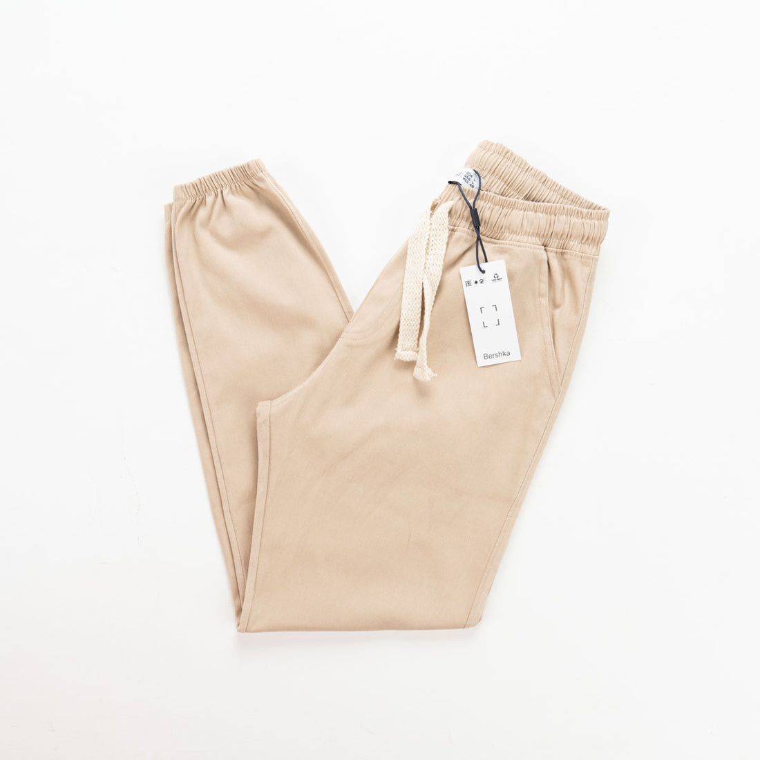 100% Cotton Gabardine Pants - BERSHKA WR1